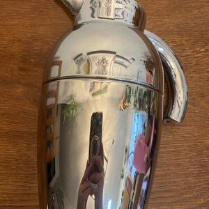 Palm Restaurant Chrome Coffee Carafe 10” – Stainless Insulated Server “REGULAR”